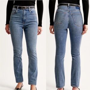 Abercrombie Curve Love 90s Slim Straight Ultra High Rise Jeans Size 27